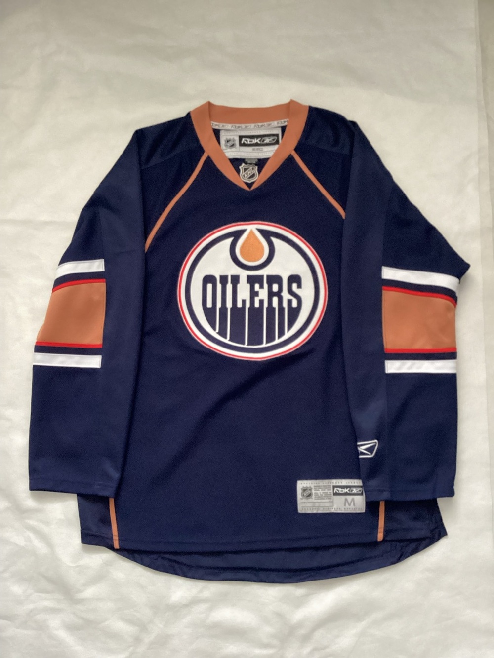 Vintage Authentic Reebok Edmonton Oilers NHL Jersey